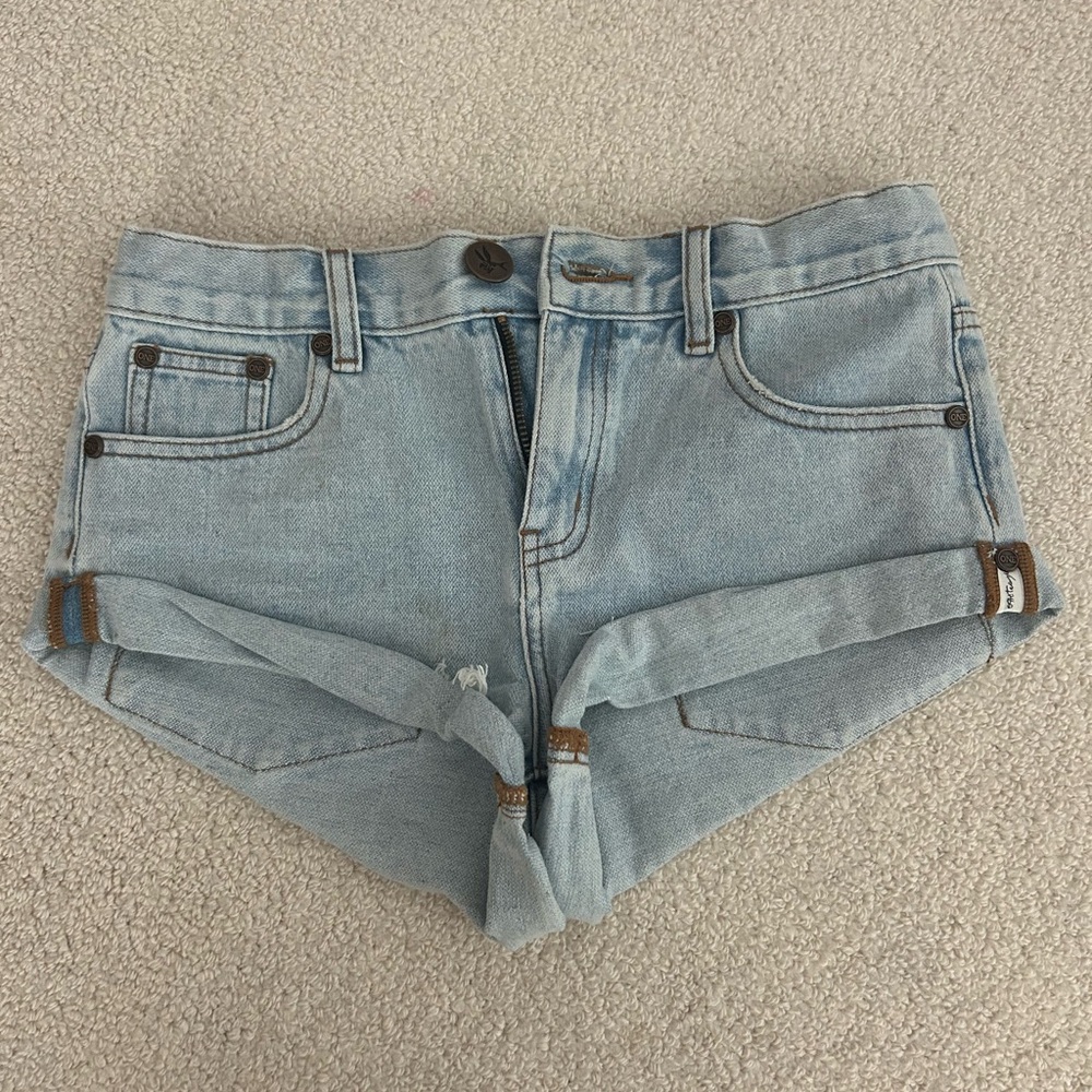 Kids One Teaspoon Light Blue Denim Shorts